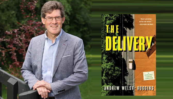 Andrew Welsh-Huggins with book The Delivery